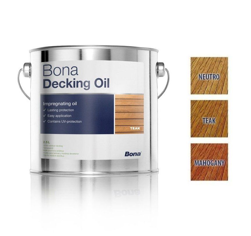 Bona Decking Oil Teak, kültéri teraszolaj 2,5 liter