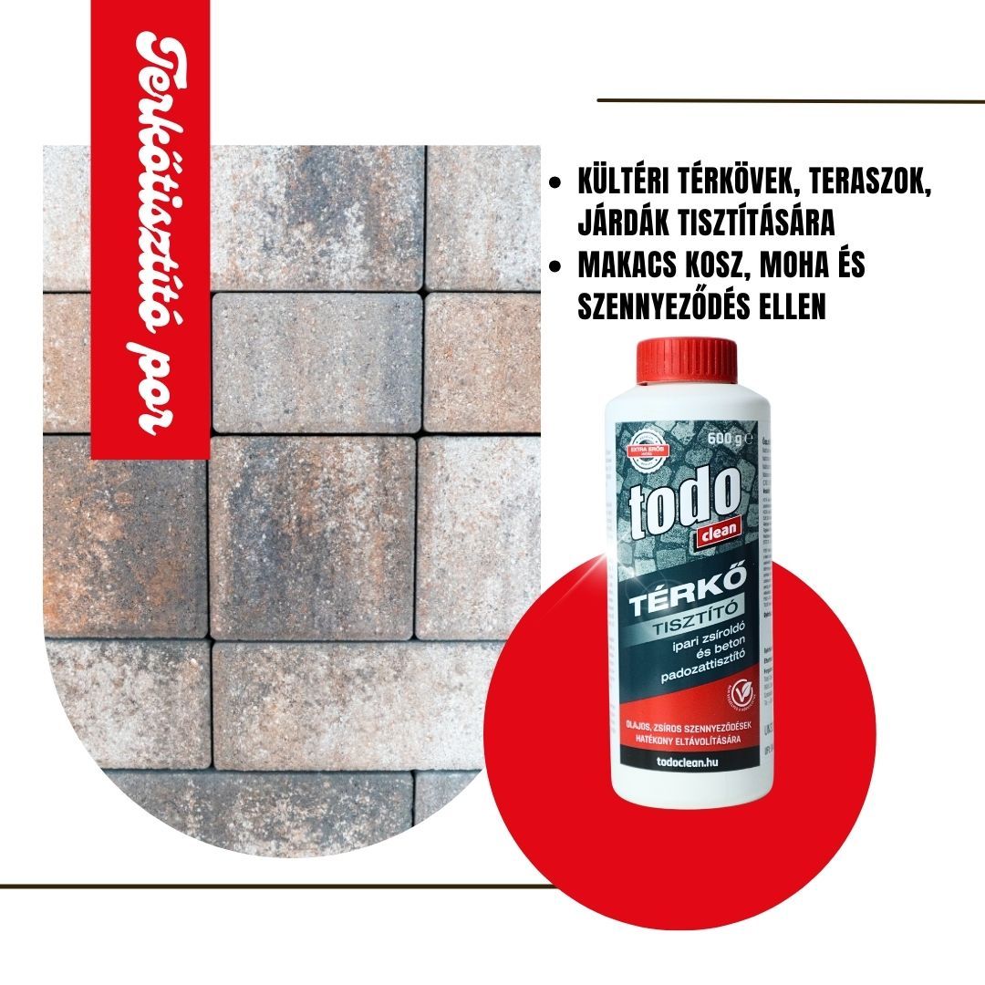 TODO Térkőtisztító por 600 gramm