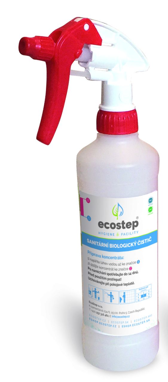 Szórófejes műanyag flakon 1 liter
